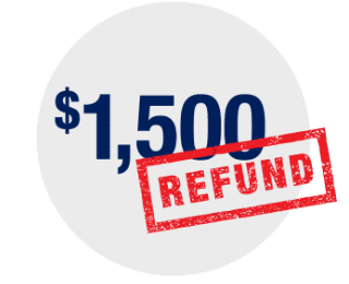$1500 refund*
