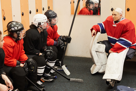 Motivational Speech Before Hockey Match