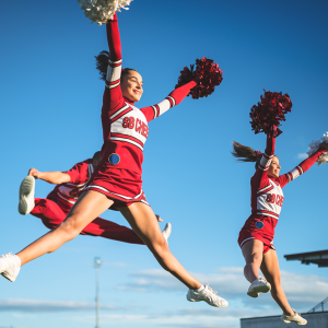 Cheerleaders Jumping